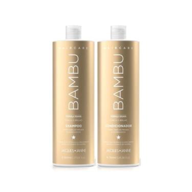 Imagem de Kit Jacques Janine Hair Care Bambu Shampoo 800ml + Condicionador 750ml