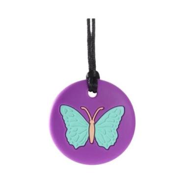 Imagem de Colar De Silicone Em Forma De Borboleta Para Crianças Com Autismo E TD