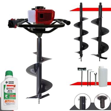 Imagem de Perfurador Gd520-b + Brocas 80x20 80x25 80x30 + óleo Stihl