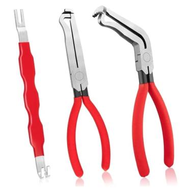 Imagem de Ferramenta de remoção de conector elétrico - Alicate de desconexão elétrica PSLER Ferramentas automotivas Ferramenta de remoção de conector de terminal elétrico automotivo para carros, 3 peças