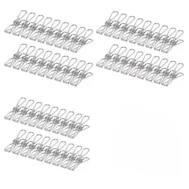 Imagem de Kit 60 Prendedor De Roupa Inox Original Para Casa Cozinha
