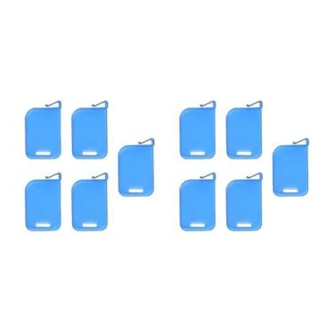 Imagem de VONNST 10 divisores de caixa de cartão de plástico azul, placa divisória de armazenamento portátil para classificação de cartões de jogo