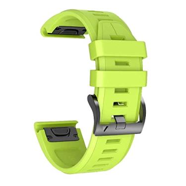 Imagem de RORFFK Pulseira inteligente de silicone para relógio Garmin Fenix 5 5Plus Fenix 6 6Pro 935 Approach S60 pulseira inteligente de liberação rápida (média, para Forerunner 935 945)