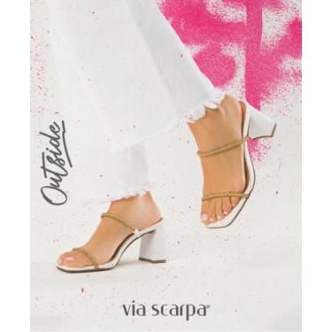 Imagem de Sandália Via Scarpa salto Bloco, 35