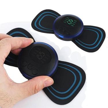 Imagem de Kit 2 Mini Massageador Elétrico Portátil Cervical EMS Varilex Alivia D