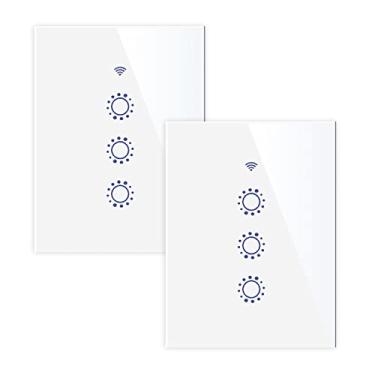 Imagem de Interruptor Wi-Fi Bidirecional Controle por Voz Remoto Compatível com Home Agendamento Temporizador Contagem Regressiva Necessita de Fio Neutro Sem Hu