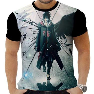 Imagem de Camiseta Camisa Personalizada Anime Naruto Sasuke Uchiha 04 - Zahir St