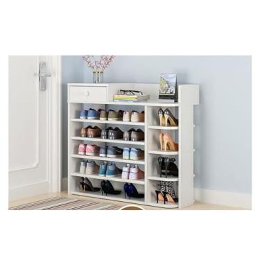 Imagem de Organizador de sapatos armário de sapatos porta de casa sapateira multicamadas moderno armário de sapatos de entrada simples sala de estar varanda rack de armazenamento rack de sapatos para armário