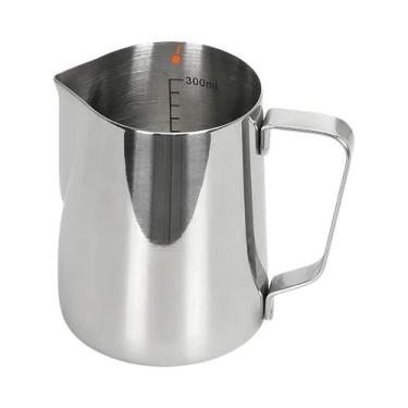 Imagem de Jarra De Aço Inoxidável Para Espumar Leite Com Escala, Frother Para La