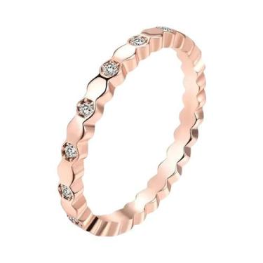 Imagem de Anel Geométrico Vintage Em Prata Esterlina 925 Com Zircônia, Acessório