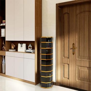 Imagem de Sapateira 360, sapateira giratória, com portas de adsorção, suporte giratório de sapato, torre de sapato, para entrada, corredor, quarto