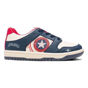 Imagem de Tênis Disney Off White e Marinho Menino, Off white, Marinho, Vermelho,