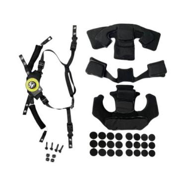 Imagem de Kit De Acessórios Para Capacete Tático: Forro, Almofadas, Correia De Q