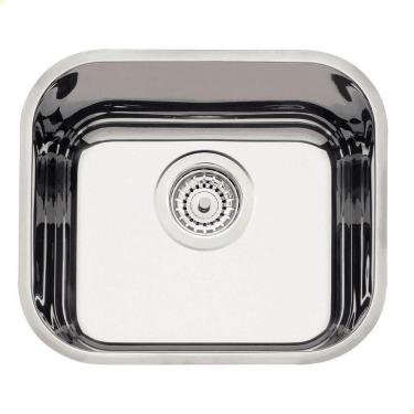 Imagem de Cuba Tramontina Lavínia 40bl Prime Em Aço Inox Alto Brilho 40x34 Cm Com Válvula 94020207