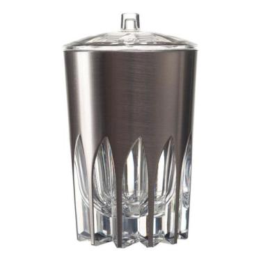 Imagem de Organizador Acrílico Porta Algodão E Cotonete Clínica Banheiro Lavabo 