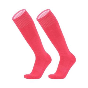 Imagem de Meias Esportivas De Futebol Em Cores Sólidas Para Crianças E Adultos, 