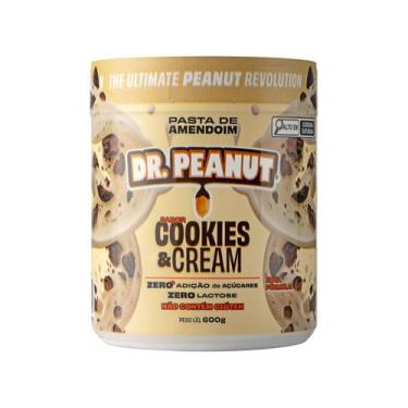 Imagem de Pasta de Amendoim Cookies & Cream Dr. Peanut 600g - O Prazer da Sobrem