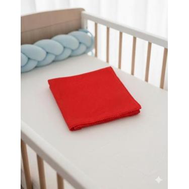 Imagem de Manta Bebê em Malha Dupla 100 Algodão com Pompom 70x80cm - Mudan Baby 