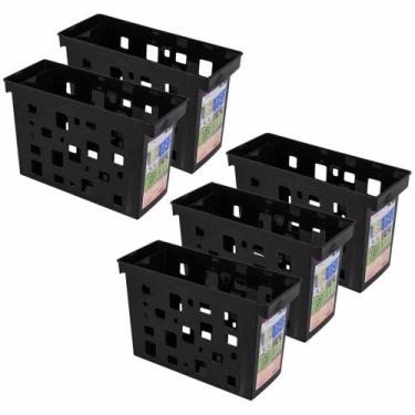 Imagem de Kit 5 Caixa Arquivo Dello Pastas Suspensa Documentos Multiuso - Delo