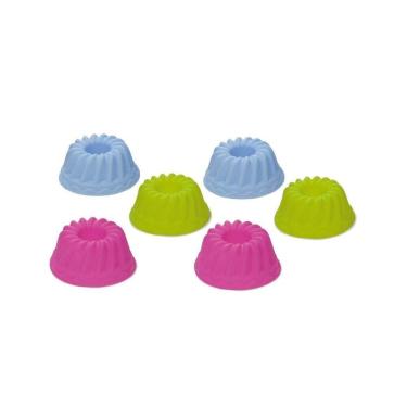 Imagem de Jogo de Formas para Confeitaria com 6 Peças Silicone Premium Impermeável para Cupcake M...