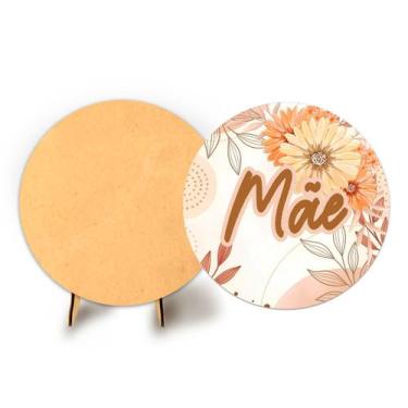 Imagem de Painel Festa Sublimado Veste Fácil 1,50m Dia Das Mães + Suporte MDF - 