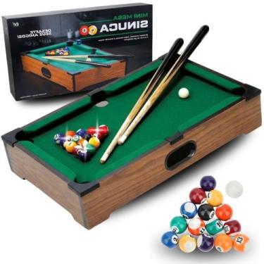 Imagem de Mini Sinuca Pebolim Hockey Jogos de Mesa Portatil de Madeira - - Europ