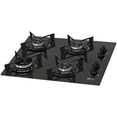 Imagem de Fogão Cooktop 4Q Fit Line Gás Mesa Vidro Fischer, Preto, Bivolt