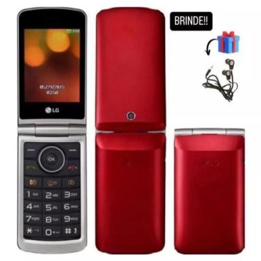 Imagem de Celular LG Simples Para Idosos Ou Rural 3G - Vermelho