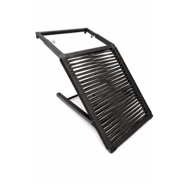 Imagem de Rampa Salva Pet Piscina Alumínio Ajustável Bordas 20-35cm Antiderrapan