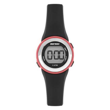 Imagem de Relógio Mormaii Infantil Mo0964/8t Rosa Preto Mini Pequeno