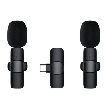 Imagem de Microfone Lapela Sem Fio e Alto-Falante Bluetooth Tipo C Duo - Yccteam