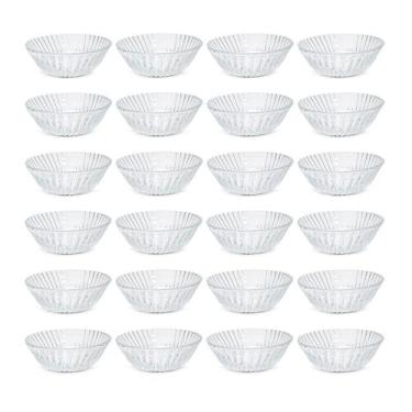 Imagem de Conjunto de Tigelas de Sobremesa de Vidro Transparente Wave 200ml - Cl