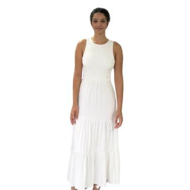 Imagem de Vestido Midi Solto Flor De Lis, Off white, P
