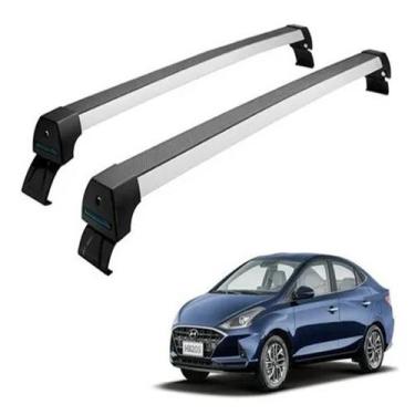Imagem de Rack de Teto Long Life HB20 Hatch e Sedan 2020 2021 2022 em alumínio