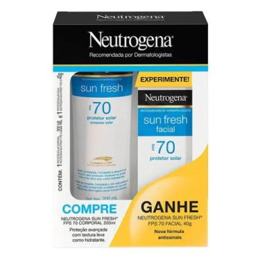 Imagem de Kit Protetor Solar Neutrogena Sun Fresh F50 200ml + Protetor Solar Neu
