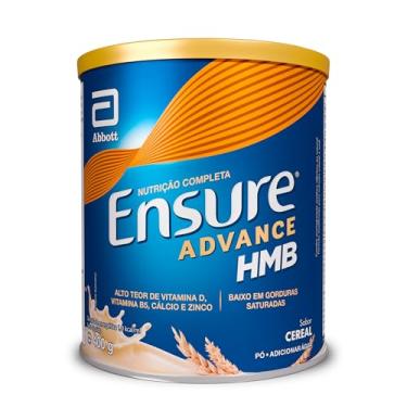 Imagem de Ensure Advance Suplemento Nutricional Adulto em Pó com HMB + Vitamina D | Sabor Cereal | Lata 400 g