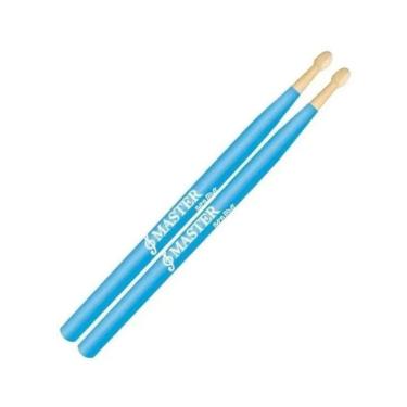 Imagem de Baqueta Infantil Par Master Kids Colors Azul Liverpool