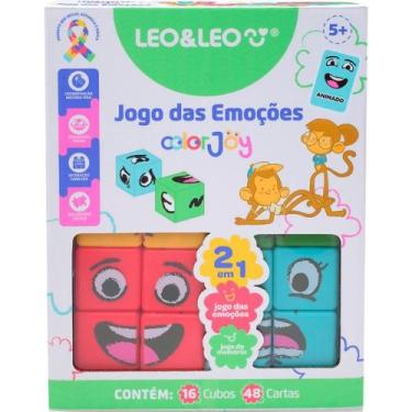 Imagem de Jogo da Memória Emocoes Cubo 2X1 Color JOY - Leonora