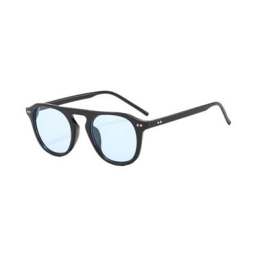 Imagem de Óculos De Sol Unissex Vintage Oval Estilo Punk Steampunk Com Rebites P