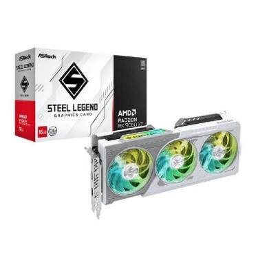 Imagem de Placa de Vídeo ASRock AMD Radeon RX 9060 XT Steel Legend OC 16GB GDDR6