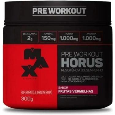 Imagem de Pré Treino Hórus 300g - MAXTITANIUM, FRUTAS VERMELHAS