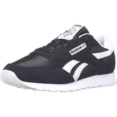 Imagem de Reebok Sapato de caminhada clássico masculino de nylon, EUA preto/branco, 10