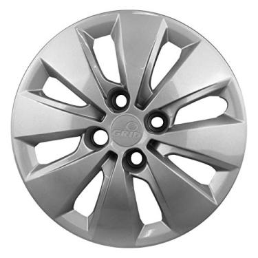 Imagem de Calota Aro Grid 14 Modelo Saveiro 17/18 Prata Cubo Alto Fixacao Parafuso Grid 247Captau.