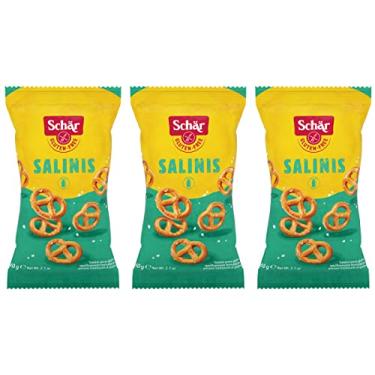 Imagem de Kit 3 Salgadinho Pretzel Salinis sem Glúten Vegano Schar 60g