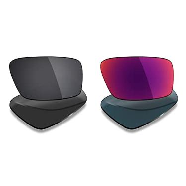 Imagem de 2 pares de lentes polarizadas de substituição da Mryok para óculos de sol Oakley Twitch – Opções