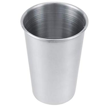 Imagem de Zerodis Copos de aço inoxidável, caneca de cerveja de 473 ml (pacote com 1) – Copos de água empilháveis de metal para casa, acampamento ao ar livre