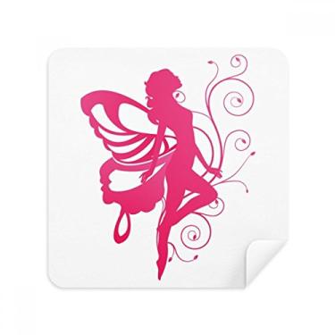 Imagem de Butterfly with Pink Wing Pretty Angel Glasses Pano de limpeza de tela Tecido de camurça Pacote com 2