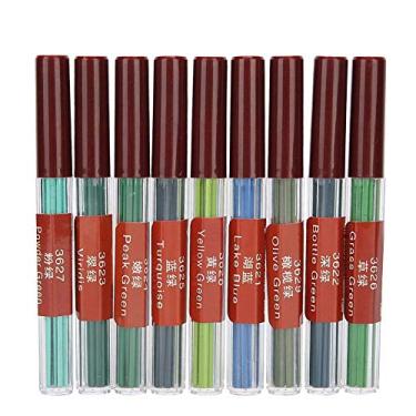 Imagem de Lápis de cor de 2,0 mm, 9 refis de cores sortidas, refil de lápis mecânico de 90 mm de altura, 8 peças para cada cor