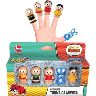 Imagem de 5 Bonecos De Dedo Lápis Dedoche Fantoche Turma D Mônica 3009