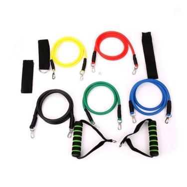 Imagem de Kit Elasticos Tubing Exercicios Extensores Funcional Fitness